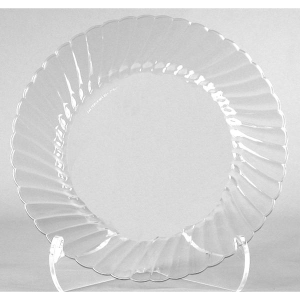 Wna Classicware Plates, Plastic, 10.25", Clear, PK144 WNA RSCW101212